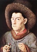 EYCK, Jan van Portrait of a Man with Carnation re